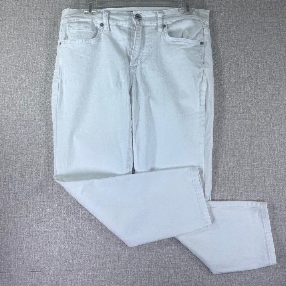 Joe's Jeans White Clean Slim Crop Stretch Jeans Women's W30 Cropped Denim